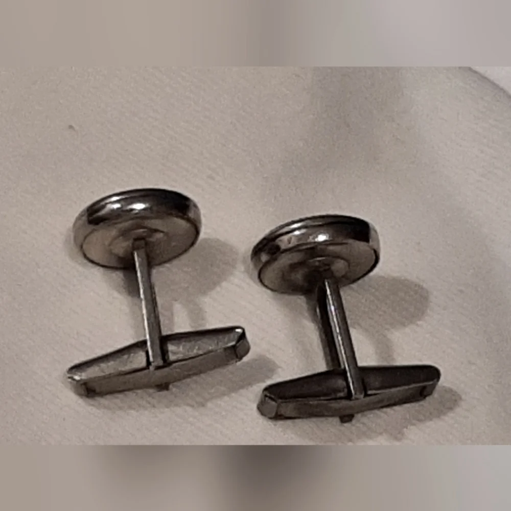 HARVEY AVEDON |  Sterling Silver, Circular Cuff Links